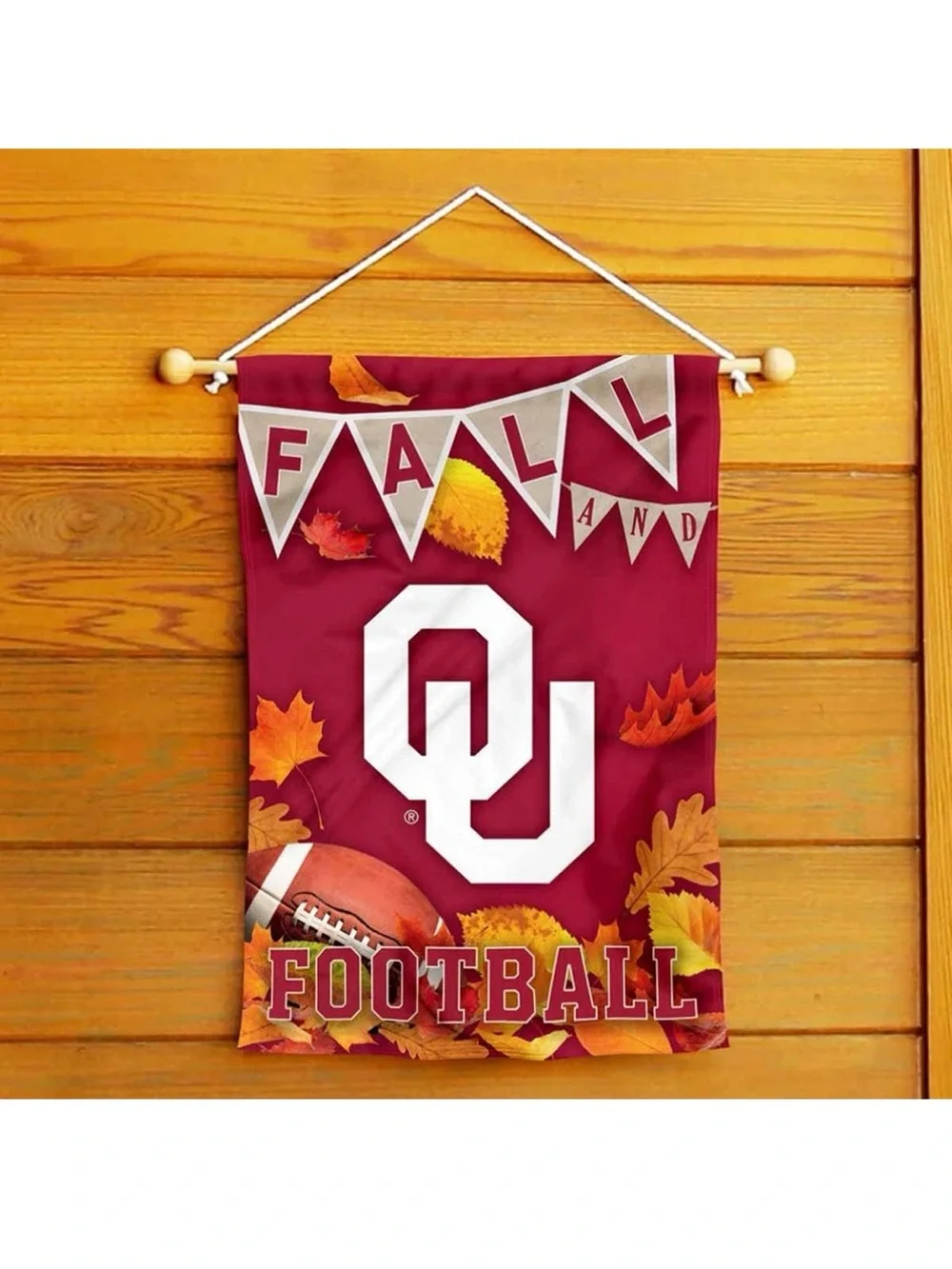 University of Oklahoma Fall Football Garden Flag
